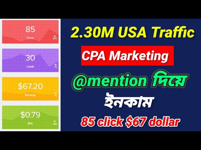 2.40M USA Traffic Source | Cpa Marketing tutorial for beginners | Free Traffic source 2025