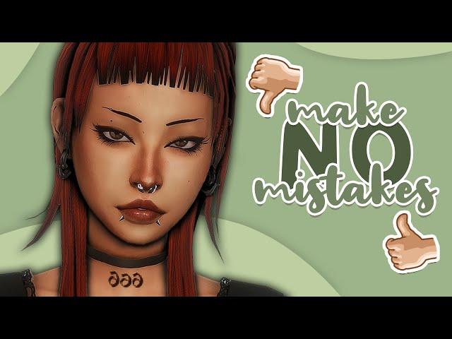 Make No Mistakes Challenge! | Sims 4 Create a Sim