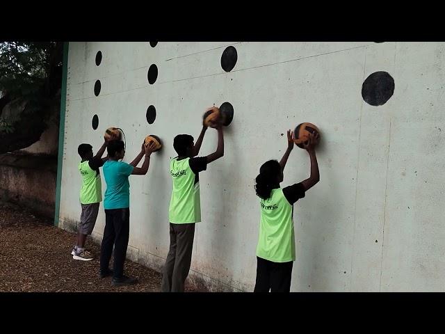 water polo  wall practice