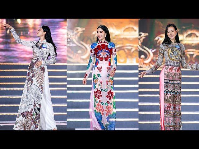 PHẦN THI ÁO DÀI CỦA TOP 64 THÍ SINH MISS WORLD VIỆT NAM 2022