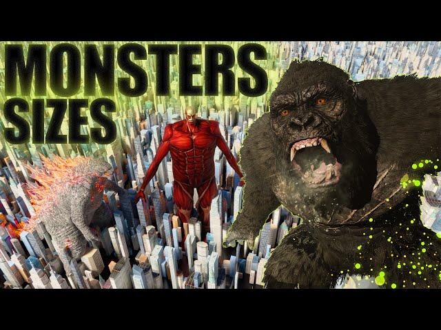 The Real SIZE of MONSTERS  3D ComparisonMonster Size comparison in 3D