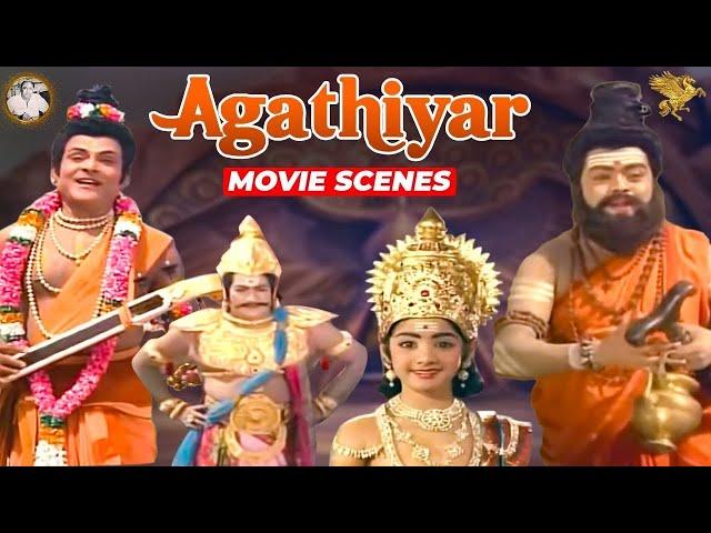 Agathiyar - முருகப்பெருமான் அகத்தியரின் தமிழ் இலக்கியத்தை பரீட்சிக்கும் காட்சி | APN Films