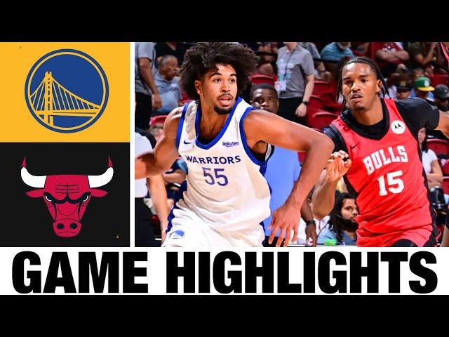 Golden State Warriors vs Chicago Bulls FULL GAME Highlights | 2024 NBA Summer League