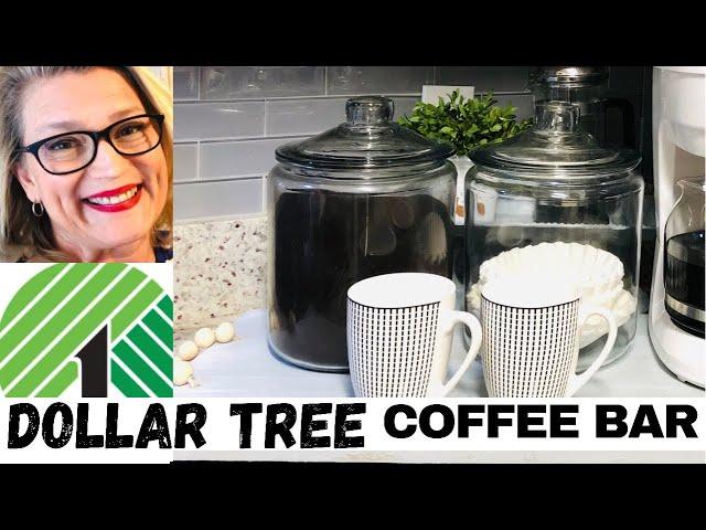 DOLLAR TREE DIY COFFEE BAR: ️Perfect for Small Kitchens!