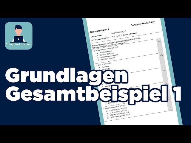 Computer Grundlagen Demotest 1