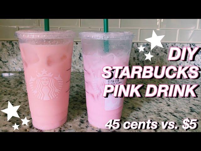 how to make a starbucks pink drink // diy at home