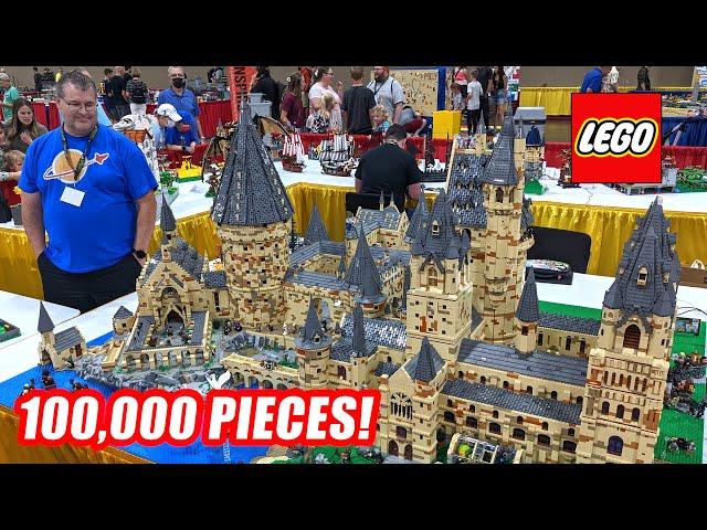 Huge LEGO Harry Potter Hogwarts with 100,000+ Pieces!