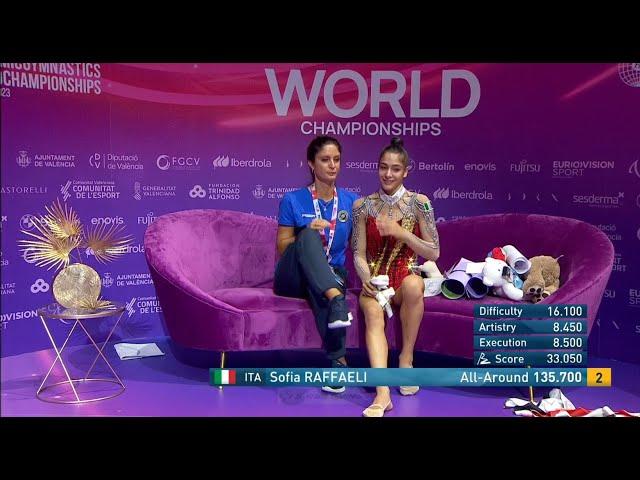 Sofia Raffaeli - Valencia - 26-8-23 - Le 4 prove della Finale All-Around