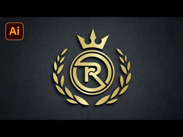 Logo Design - Professional Luxury Letter Logo Design in Illustrator | Illustrator Tutorial