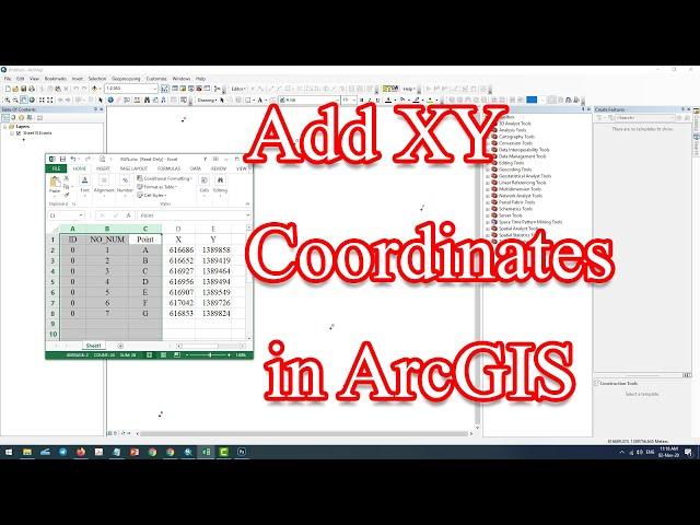 Add XY Coordinates in ArcGIS