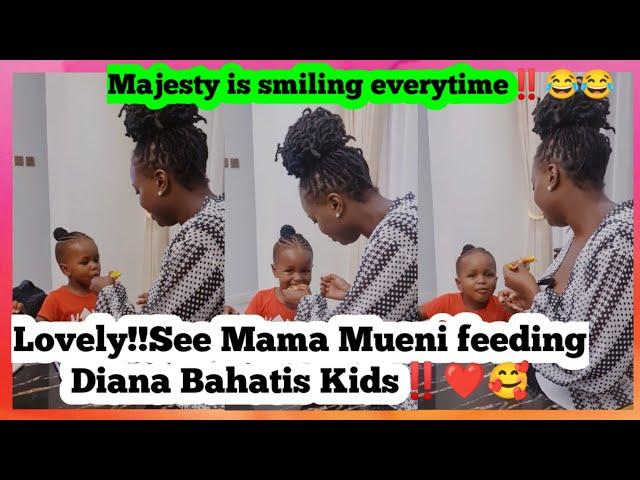 Lovely!!See Mama Mueni feeding Diana Bahatis Kids‼️️ X diana bahati X bahati kenya