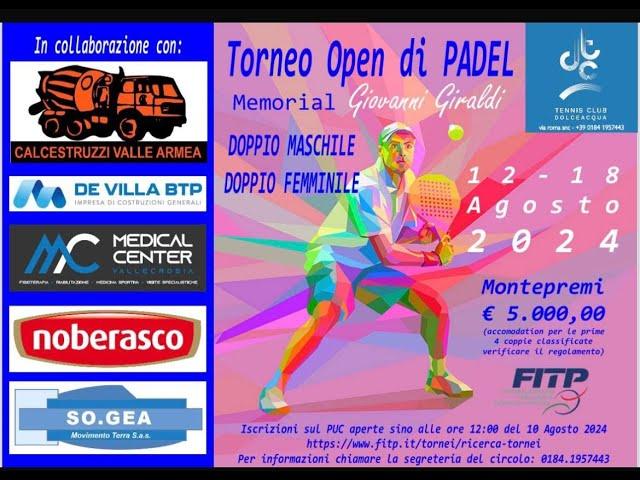 Open PADEL Memorial Giovanni Giraldi