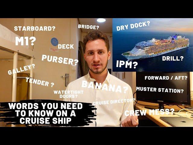 Words You Should Know on a Cruise Ship