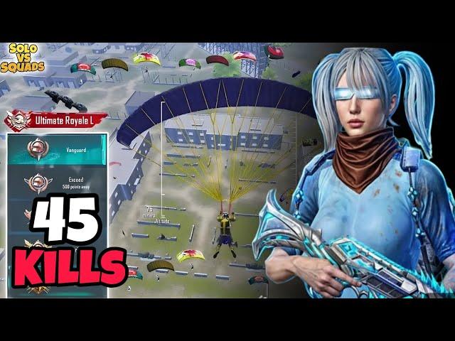 45 Kills  Aggressive Solo vs Squad BGMI Emulator Gameplay | New Winter Mode  3.5 Update