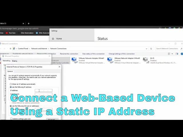 How to Quickly Connect a Web-Based Device to the Internet Using a Static IP Address