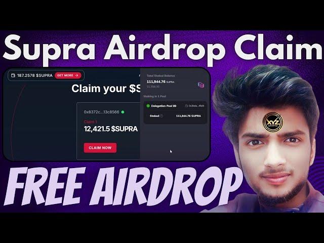 Supra Airdrop Claim | Got $100+ From Free Crypto Airdrop | Next Sui Is Supra