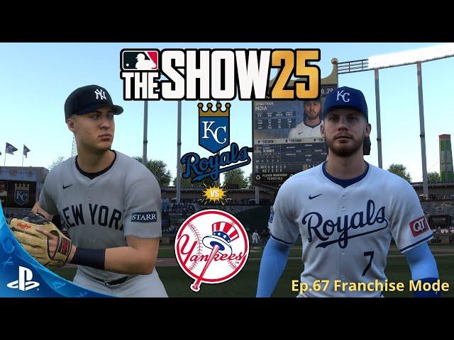 Yankees vs. Royals - MLB The Show 25 Franchise Mode PS5 Gameplay | Ep. 67