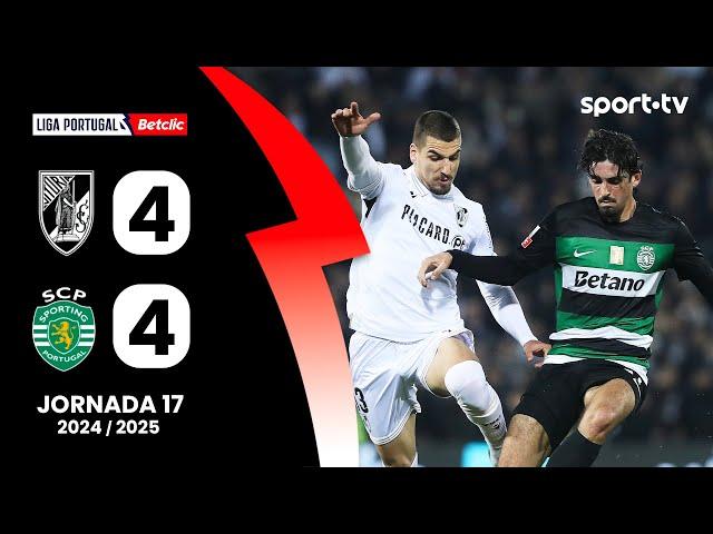 Resumo: Vitória SC 4-4 Sporting - Liga Portugal Betclic | sport tv