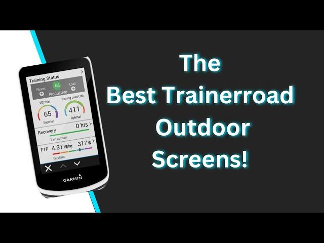 How to setup your Garmin for trainerroad outdoor workouts!