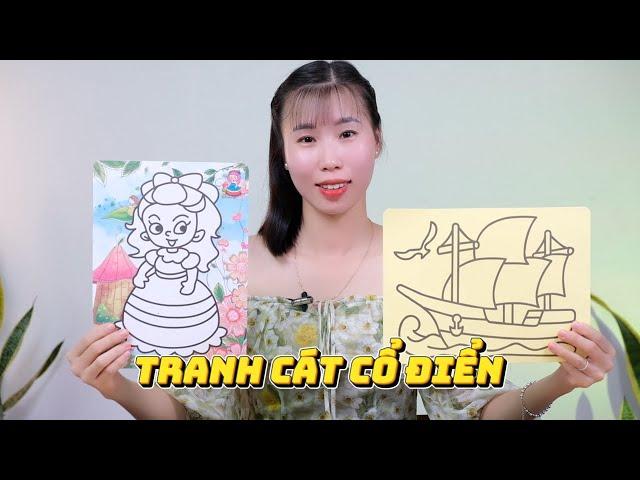 Hướng dẫn VẼ TRANH CÁT cổ điển | Vân Anh