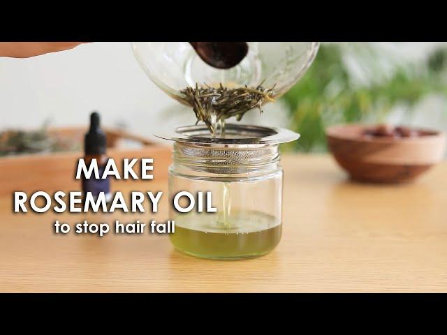 Make rosemary oil at home to stop hair fall and regrow thinning hair