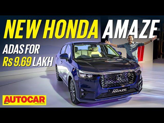 New Honda Amaze price starts at Rs 8 lakh | Walkaround | Autocar India