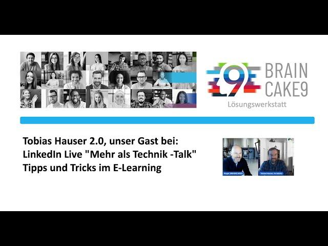 15 Min. I "Mehr als Technik -Talk" Tipps und Tricks im E-Learning, heute mir Roger und Tobias Hauser