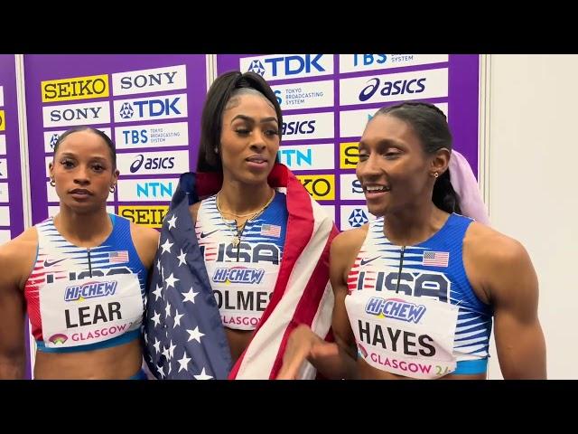 Alexis Holmes Anchors USA 4x400 to Silver Medal at World Indoor Championships