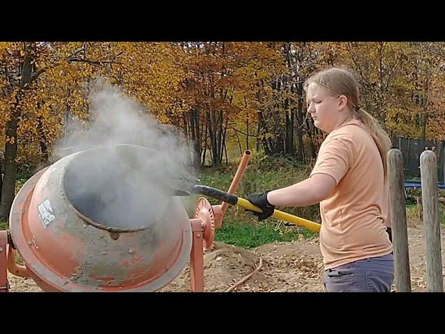 An ENTIRE BARN Foundation for $100! Here's How