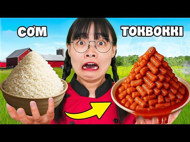 Hà Sam Thử Thách Làm Tokbokki Từ Cơm Nguội Ăn Cực Ngon - Vua Đầu Bếp