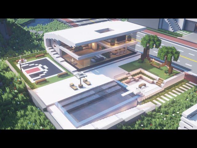 Minecraft Tutorial | Modern House | Gracium - Modern City #21