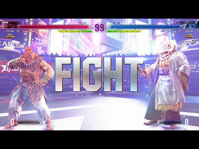 Street Fighter 6  DaigoTheBeast (#4 Ranked Akuma) Vs Kuroasing (JP)  High Level Matches!