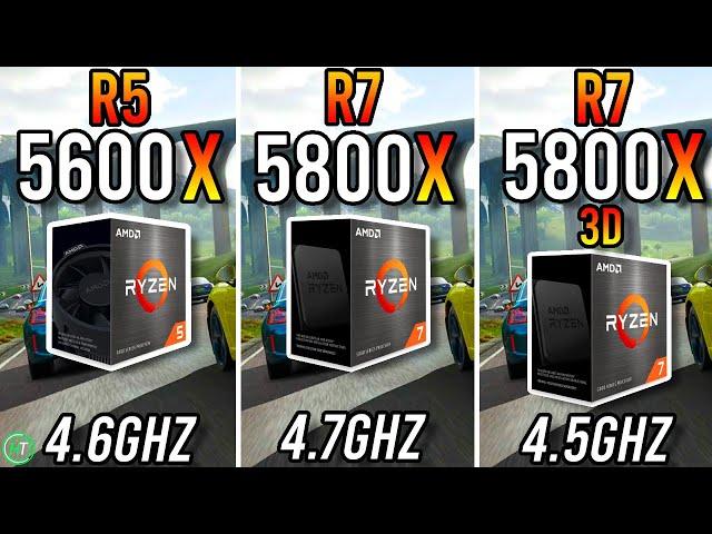 Ryzen 5 5600X vs Ryzen 7 5800X vs Ryzen 7 5800X3D