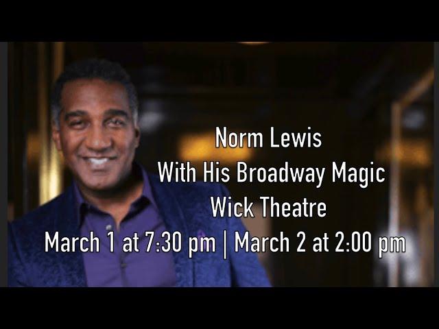 Broadway Star Norm Lewis Coming To Wick Theatre In Boca Raton