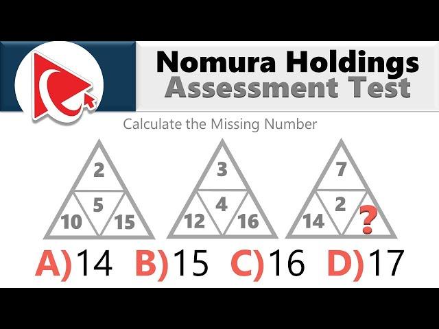 How to Pass Nomura Holdings IQ and Aptitude Assessment Test: Questions with Answers & Solutions!