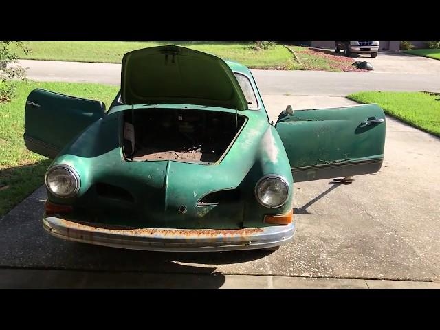 Volkswagen Karmann Ghia Vintage 1972 VW Restoration - Let's go!