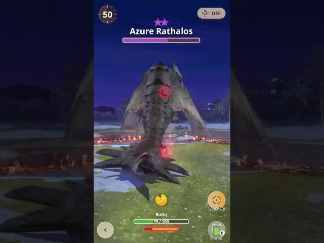 7 Star Azure Rathalos vs G8-1 Pink Rath Long Sword Monster Hunter Now