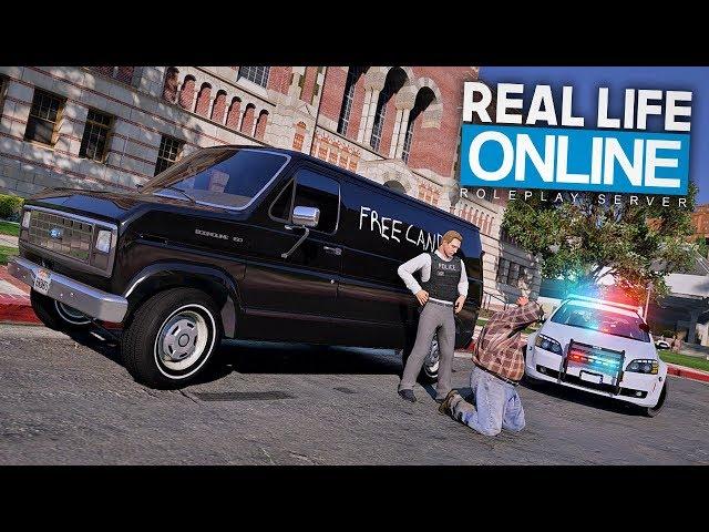 VERDÄCHTIGER VAN vor der SCHULE!  - GTA 5 Real Life Online