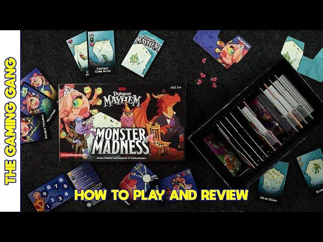 D&D Dungeon Mayhem: Monster Madness - How to Play and Review