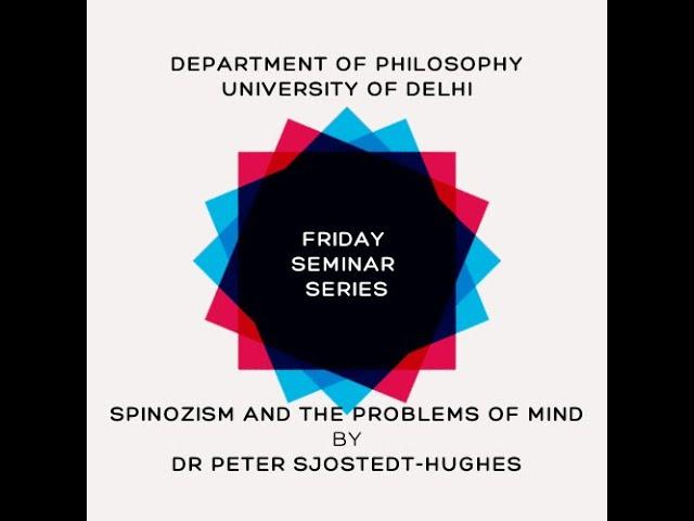 Spinozism and the Problems of Mind, by Dr Peter Sjöstedt-Hughes