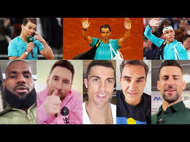 Famous Reaction On Rafael Nadal Announces Retirement From Tennis