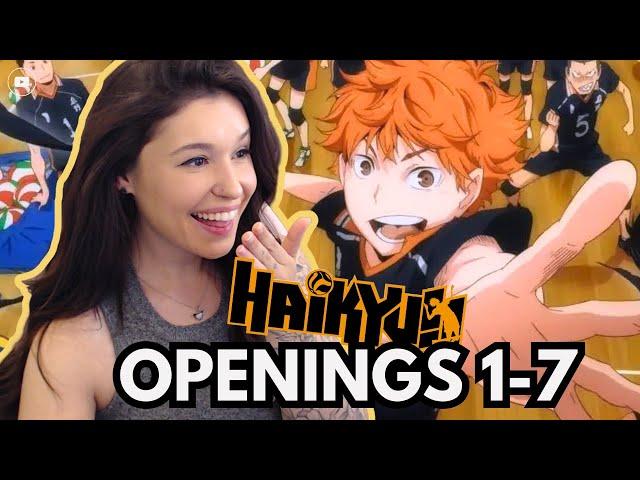 FIRST TIME REACTION TO HAIKYUU OPENINGS! (1-7)