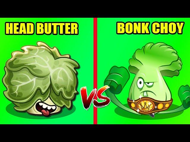 BONK CHOY vs HEAD BUTTER vs POKRA - Which Plant Is The Strongest?