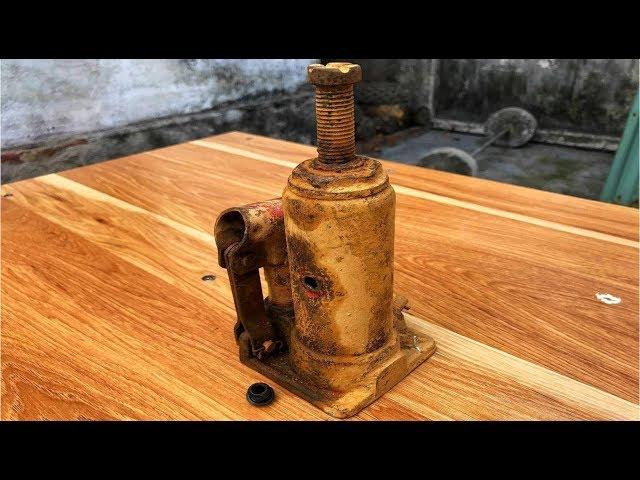 Restoration Hydraulic Jack old - Restore Hydraulic Jack rusty inactive