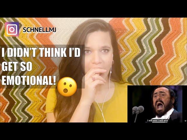 FIRST TIME LISTENING TO LUCIANO PAVAROTTI NESSUN DORMA | REACTION VIDEO