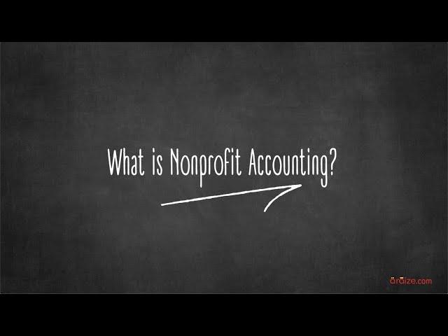 Nonprofit Accounting Basics