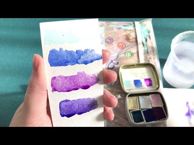 Обзор красок ручной работы от Watercolormoon