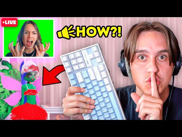 Wireless Keyboard PRANK on My Girlfriend In Dress To Impress!