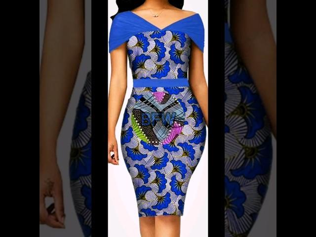 African print short gown styles #africanprint #ankara styles #short #gown