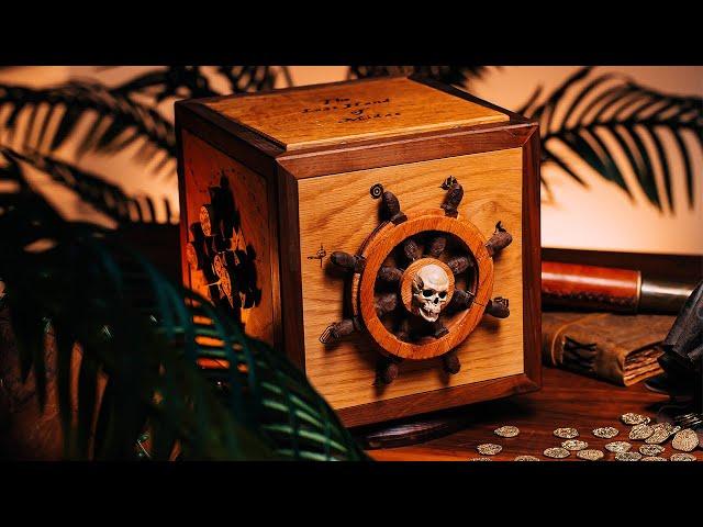 Only ONE of these Puzzles Exists!! - Hand Crafted Pirate Puzzle Box